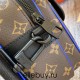 Louis Vuitton S Lock Messenger Bag (M45863/M45806) Full Leather Embossed M58489 Monogram Macassar Canvas Georges Vuitton 22x18x8cm