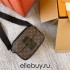 Louis Vuitton S LOCK Messenger Bag (M45806) Black Monogram Macassar Canvas, New Lock, Size: 22x18x8cm