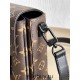 Louis Vuitton S-LOCK VERTICAL Mini Handbag (M81522) Monogram S-Lock Vertical Classic Monogram Macassar Canvas, Size: 12x19x7cm