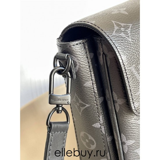 Louis Vuitton S-LOCK VERTICAL Mini Handbag (M81522) Monogram Eclipse Black S-Lock Vertical Classic Monogram Macassar Canvas Magnetic Design, Size: 12x19x7cm