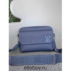 Louis Vuitton Fastline Messenger Bag (M22611) Blue, Size: 23.5x18x7CM