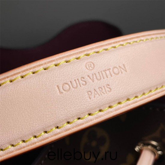 Louis Vuitton NEONOE BB Bucket Bag (M46581) Natural Leather, Small Size Design, Size: 20x20x13cm