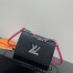 Louis Vuitton TWIST Medium Handbag (M57654) Black, Size: 23x17x9.5cm