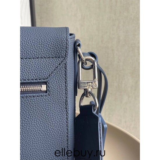 Louis Vuitton TAKEOFF Messenger Bag (M21363) Blue, Takeoff Messenger Bag in LV Aerogram Leather, Size: 28x24x10cm