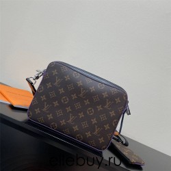 Louis Vuitton DOPP KIT Toiletry Bag (M46253) Purple, Dopp Kit Toiletry Bag Monogram Macassar Canvas, Size: 28x15x16.5cm