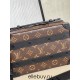 Louis Vuitton HANDLE SOFT TRUNK Handbag (M45935) Monogram Macassar Canvas, Size: 21.5x15x7cm