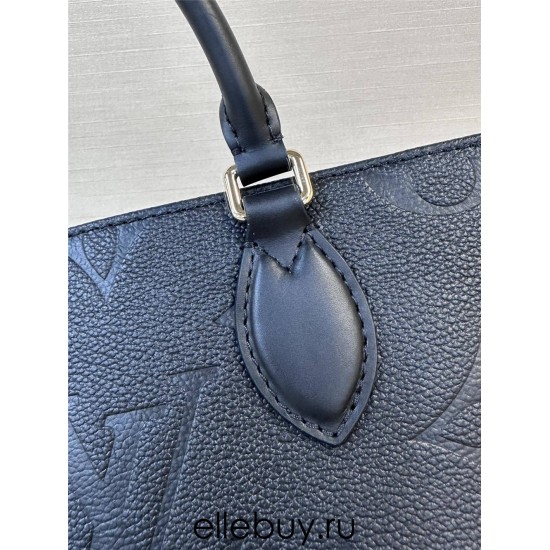 Louis Vuitton ONTHEGO EAST WEST Handbag (M23640) Black OnTheGo East West, Size: 25x13x10cm