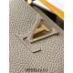 Louis Vuitton Capucines BB Handbag (M59433) Grey with Gold Clasp, Full-grain Calfskin, Size: 21x14x8 cm