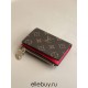 Louis Vuitton Portefeuil Lisa Compact Wallet (M82381) Red, Size: 9×11.5×1.5cm