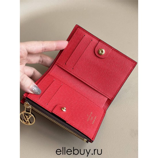 Louis Vuitton Portefeuil Lisa Compact Wallet (M82381) Red, Size: 9×11.5×1.5cm