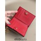 Louis Vuitton Portefeuil Lisa Compact Wallet (M82381) Red, Size: 9×11.5×1.5cm