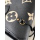 Louis Vuitton M58907 Black Neverfull Medium Handbag, Size: 31x28x14cm