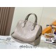 Louis Vuitton M59273 Elephant Gray Embossed Speedy Bandoulière 25 Handbag Monogram Empreinte Leather, Size: 25.0x19.0x15.0 cm