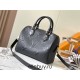 Louis Vuitton M58951 Black Embossed Speedy Bandoulière 25 Handbag Monogram Empreinte Leather, Size: 25.0x19.0x15.0 cm