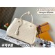 Louis Vuitton M41048 Off-White Embossed MONTAIGNE Medium Handbag Monogram Empreinte Leather, Size: 33x23x15 cm