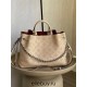 Louis Vuitton BELLA TOTE Handbag (M59203) Off-White, Soft Perforated Calfskin, Size: 32x23x13cm