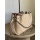 Louis Vuitton BELLA TOTE Handbag (M59203) Off-White, Soft Perforated Calfskin, Size: 32x23x13cm