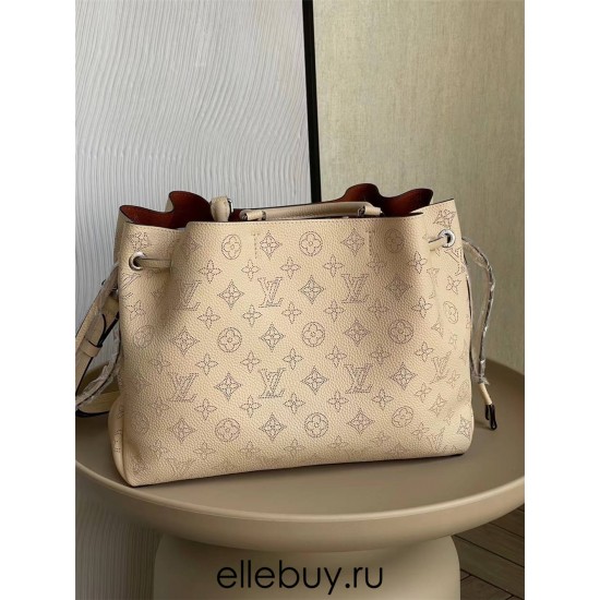 Louis Vuitton BELLA TOTE Handbag (M59203) Off-White, Soft Perforated Calfskin, Size: 32x23x13cm