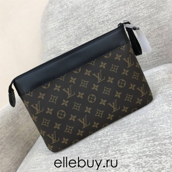 Louis Vuitton POCHETTE VOYAGE SOUPLE Clutch (M82543) Monogram Canvas, Size: 32x21x8cm