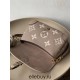 Louis Vuitton DIANE Handbag (M46388) Gray, Classic Monogram Empreinte Embossed Leather, Size: 23x16x8.5cm