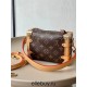 Louis Vuitton SIDE TRUNK Mini Handbag (M46815) Classic Monogram, Sharp Angles, Size: 18×12.5×8CM