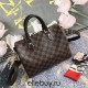 Louis Vuitton SPEEDY 25 Handbag (N41368) with Shoulder Strap, Damier Ebène Canvas, Size: 25x19x15cm