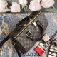 Louis Vuitton SPEEDY 25 Handbag (N41368) with Shoulder Strap, Damier Ebène Canvas, Size: 25x19x15cm