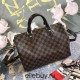 Louis Vuitton SPEEDY 30 Handbag (N41367) with Shoulder Strap, Damier Ebène Canvas, Size: 30x21x17cm [Complete Packaging]