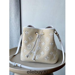 Louis Vuitton NéoNoé NeoNoe Medium Handbag (M22852) White, Size: 26x26x17.5cm