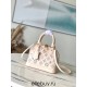 Louis Vuitton M22878 Cream Embroidered Shell Bag Collection, Latest Season New Alma BB Handbag (M91606) in Soft Calfskin, Size: 23.5x17.5x11.5cm