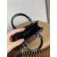 Louis Vuitton PETIT SAC PLAT Handbag (M69441) Black, Petit Sac Plat Handbag in Epi Leather Design, Size: 14x17x5cm