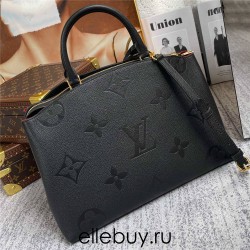 Louis Vuitton GRAND PALAIS Handbag (M45811) Black, Grand Palais Handbag in Soft Grained Leather Embossed, Size: 34x24x15cm