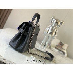 Louis Vuitton LOCKME EVER Mini Handbag (M20997) Black, Petite and Exquisite Lockme Ever Mini Handbag in Grained Calfskin, Size: 23x17x10cm