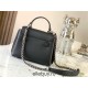 Louis Vuitton LOCKME EVER Mini Handbag (M20997) Black, Petite and Exquisite Lockme Ever Mini Handbag in Grained Calfskin, Size: 23x17x10cm