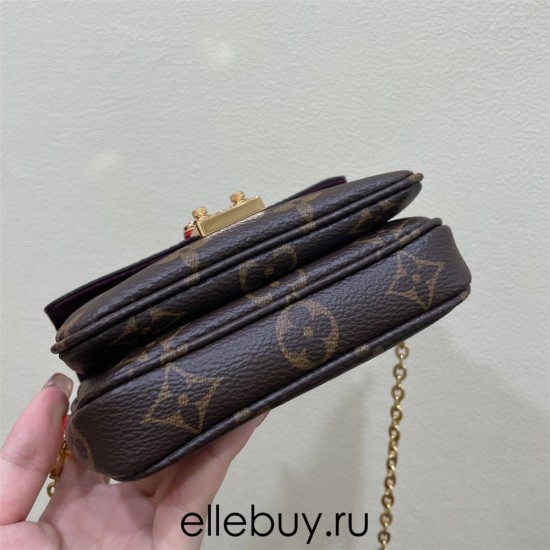 Louis Vuitton MICRO MÉTIS Metis Chain Bag (M81390) Monogram, Soft Monogram Empreinte Leather, Size: 14x11x3.5cm