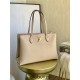 Louis Vuitton BORSA LOCKME SHOPPER Handbag (M57346) Elephant Gray, Soft Calfskin with Two Leather Shoulder Straps, Size: 38x26.5x13cm