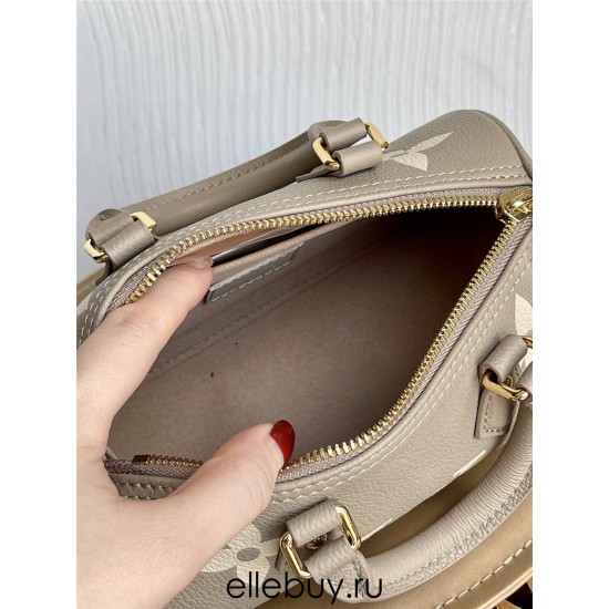 Louis Vuitton PAPILLON BB Handbag (M46031) Gray, Classic Papillon Handbag in Monogram Empreinte Embossed Leather, Size: 20x10x10cm