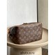 Louis Vuitton DELIGHTFUL Medium Pumpkin Bag (M51156) Monogram Body, Leather Handles, Size: 25x23x15cm