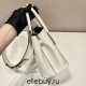  Sunny  Prada Double Saffiano Leather Mini Bag 1BG443 White Double Saffiano 25x18.5x12.5cm