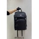 Navy Re-nylon And Saffiano Leather Backpack 2VZ135   Black  27x45x17cm