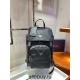 Navy Re-nylon And Saffiano Leather Backpack 2VZ135   Black  27x45x17cm