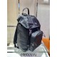 Navy Re-nylon And Saffiano Leather Backpack 2VZ135   Black  27x45x17cm