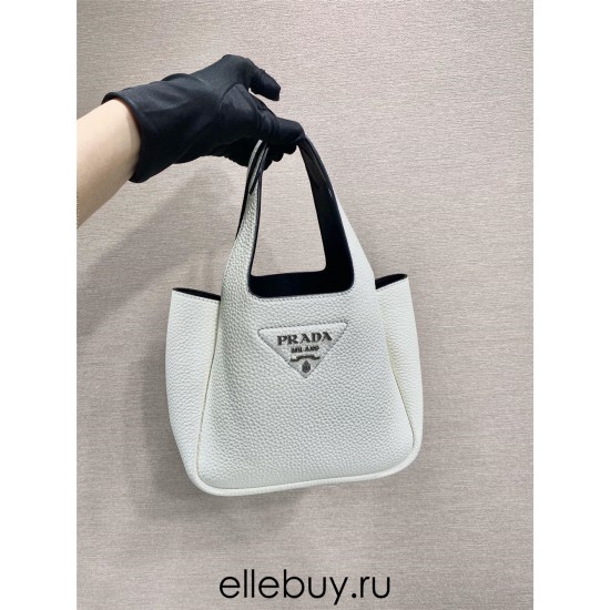 mini Dynamique  Leather Mini Bag 1BA349   White  18x16x10cm