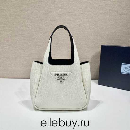 mini Dynamique  Leather Mini Bag 1BA349   White  18x16x10cm