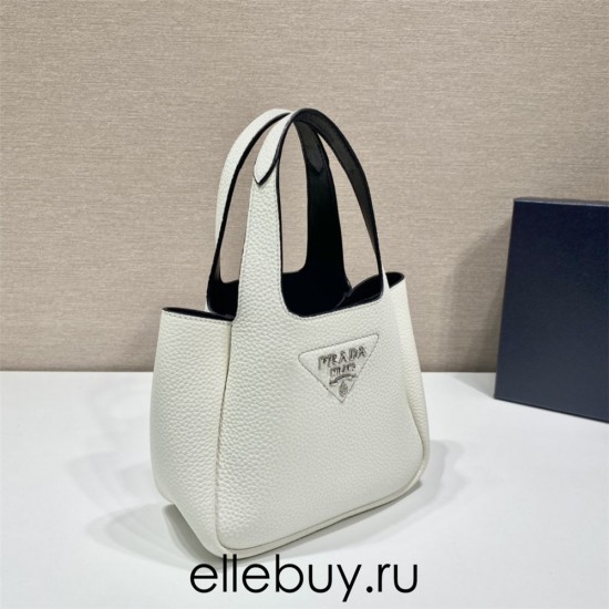 mini Dynamique  Leather Mini Bag 1BA349   White  18x16x10cm