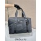 Black Re-nylon And Saffiano Leather Duffle Bag 2VC796    44.5x40x24cm