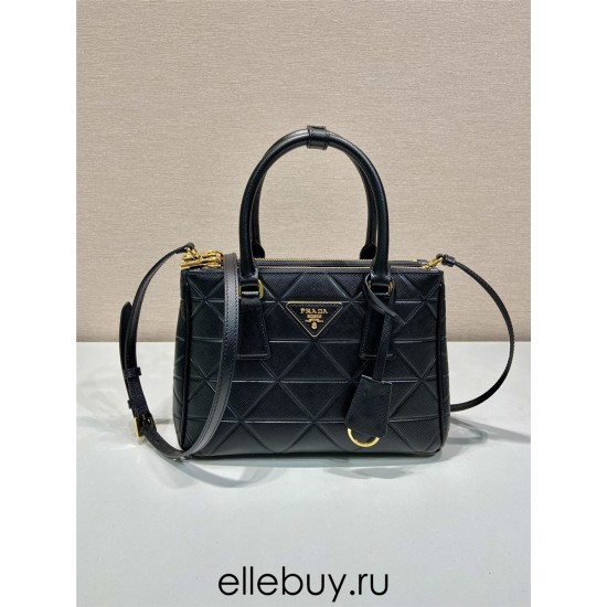 Small Prada Galleria Saffiano Leather Bag 1BA896  Limited   Black  24.5x16.5x11cm