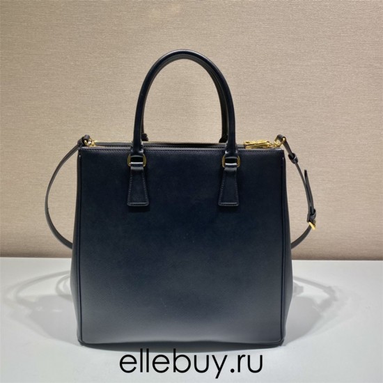 Prada Saffiano leather handbag (1BA304) High   Black  33x31x15cm