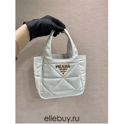 Small Nappa-leather Dynamique Bag With Topstitching 1BG451   Lambskin   White  18x16x10cm