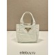 Small Nappa-leather Dynamique Bag With Topstitching 1BG451   Lambskin   White  18x16x10cm